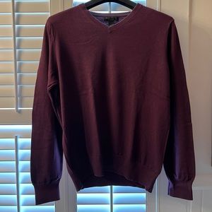 Silk cotton cashmere v-neck sweater